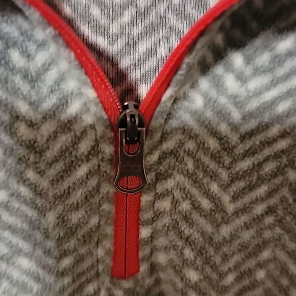 Columbia fleece grey and pink quarter zip pullover Size M - Picture 4 of 8